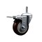 Service Caster 4'' Maroon Poly Wheel Swivel 7/16'' Stem Caster with Total Lock Brake SCC-GRTTL20S414-PPUB-MRN-716138 - alternate 1